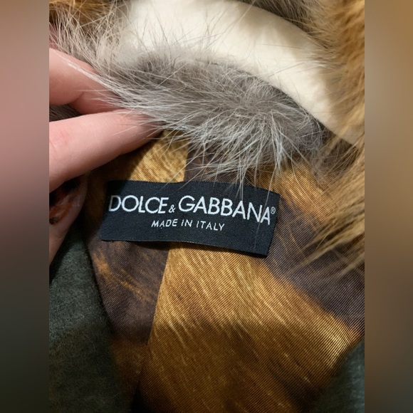 DOLCE & GABBANA FOX FUR TRIM COAT - Picture 4 of 8